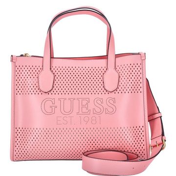 Guess Umhängetasche GUESS Damen Handtasche Katey Perf pink (1-tlg)