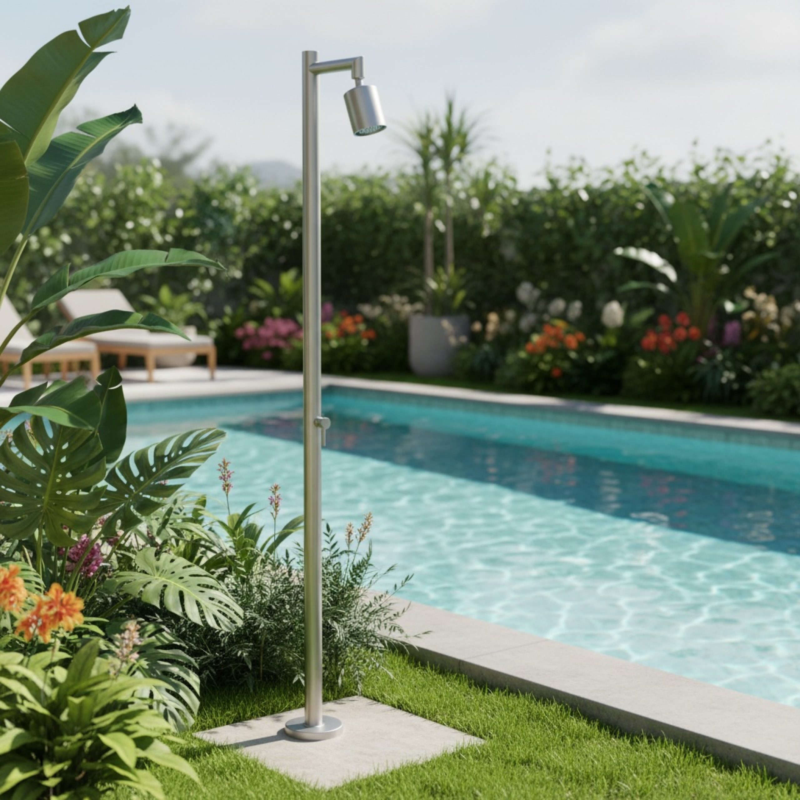 Eichenwald Gartendusche Eichenwald Ideal Außendusche Frosto Edelstahl V2A 706567