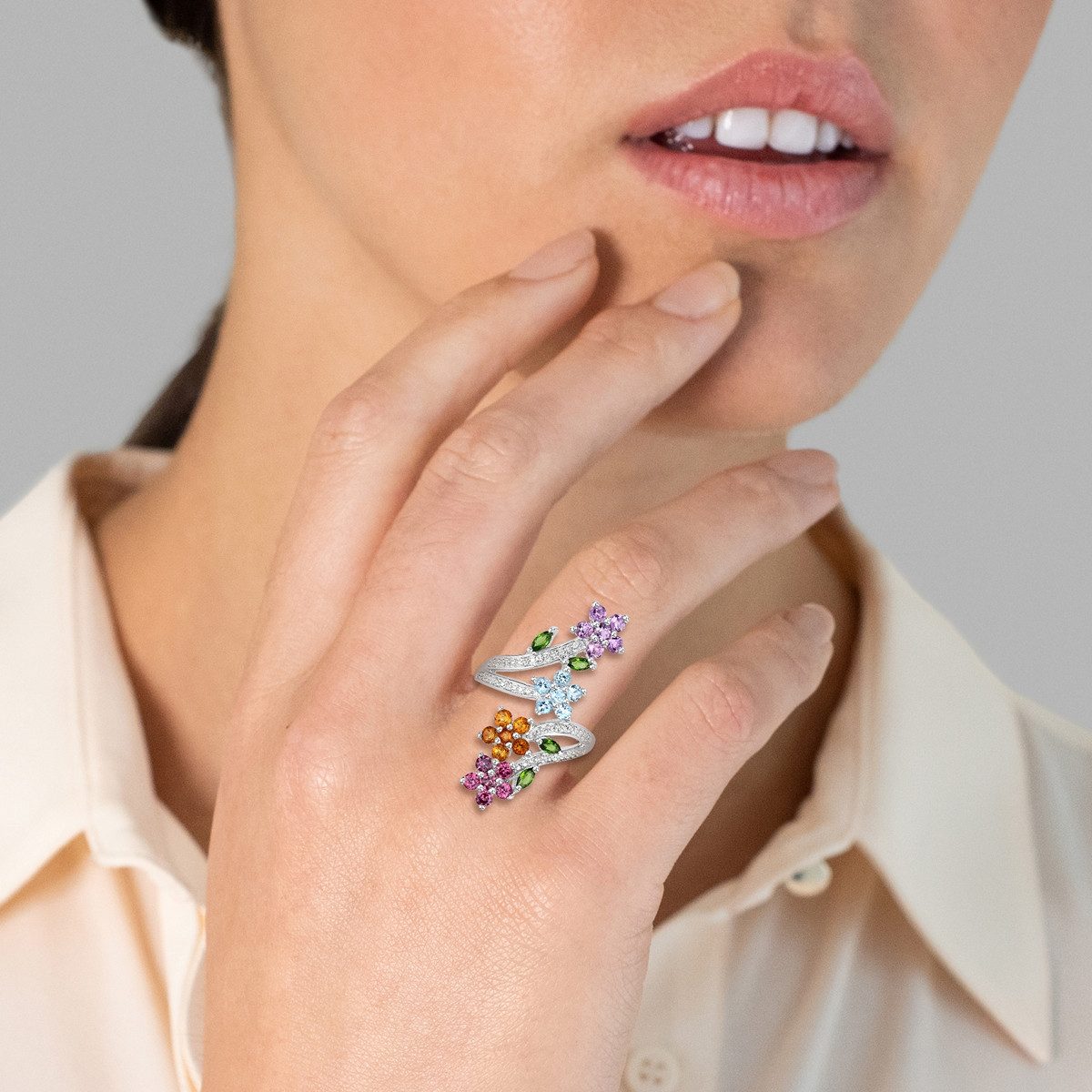 Rafaela Donata Fingerring silber, aus Sterling Silber günstig online kaufen