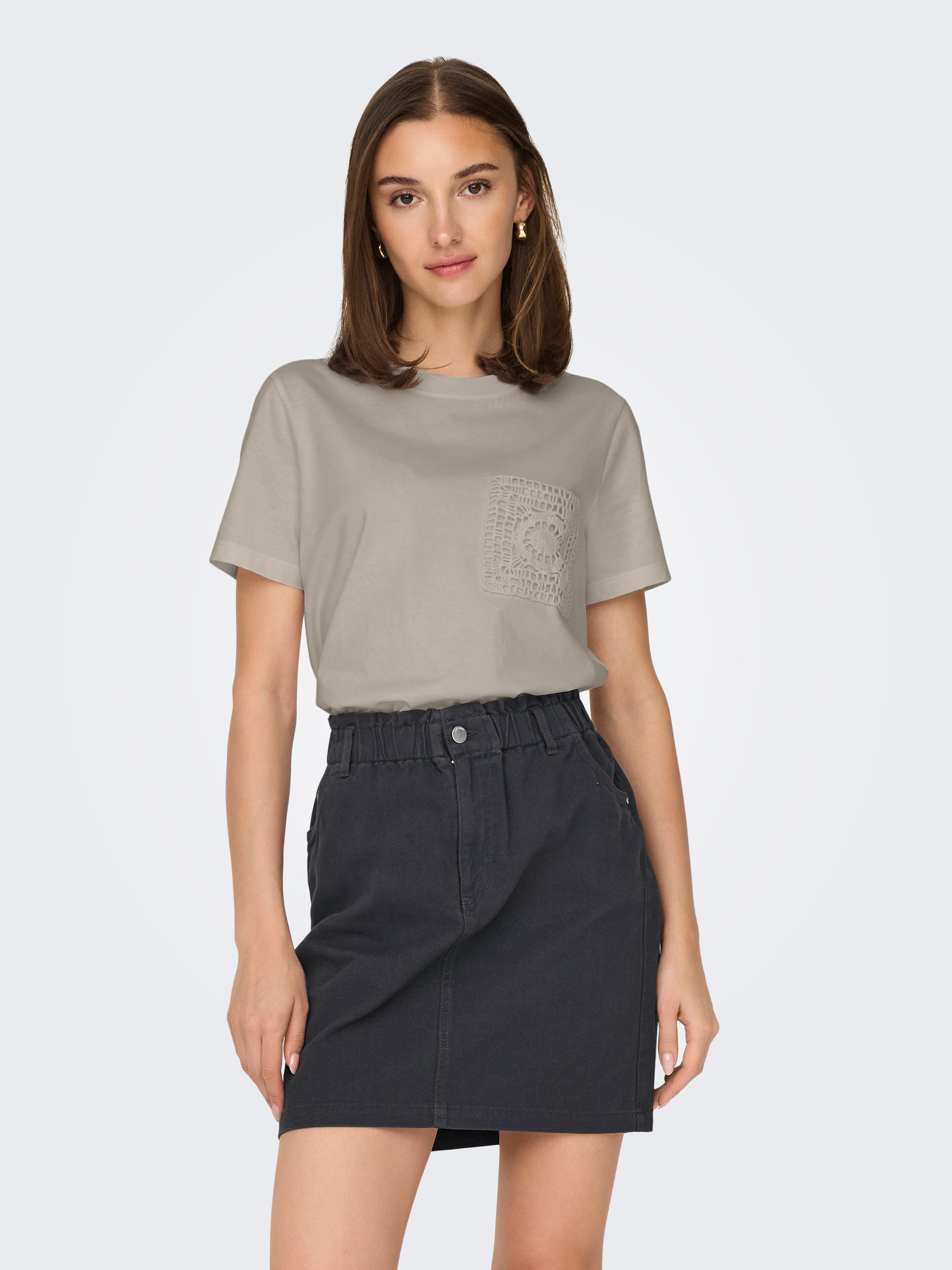 JDY Kurzarmshirt JDYSELMA S/S CROCHET POCKET TOP JRS NOOS günstig online kaufen