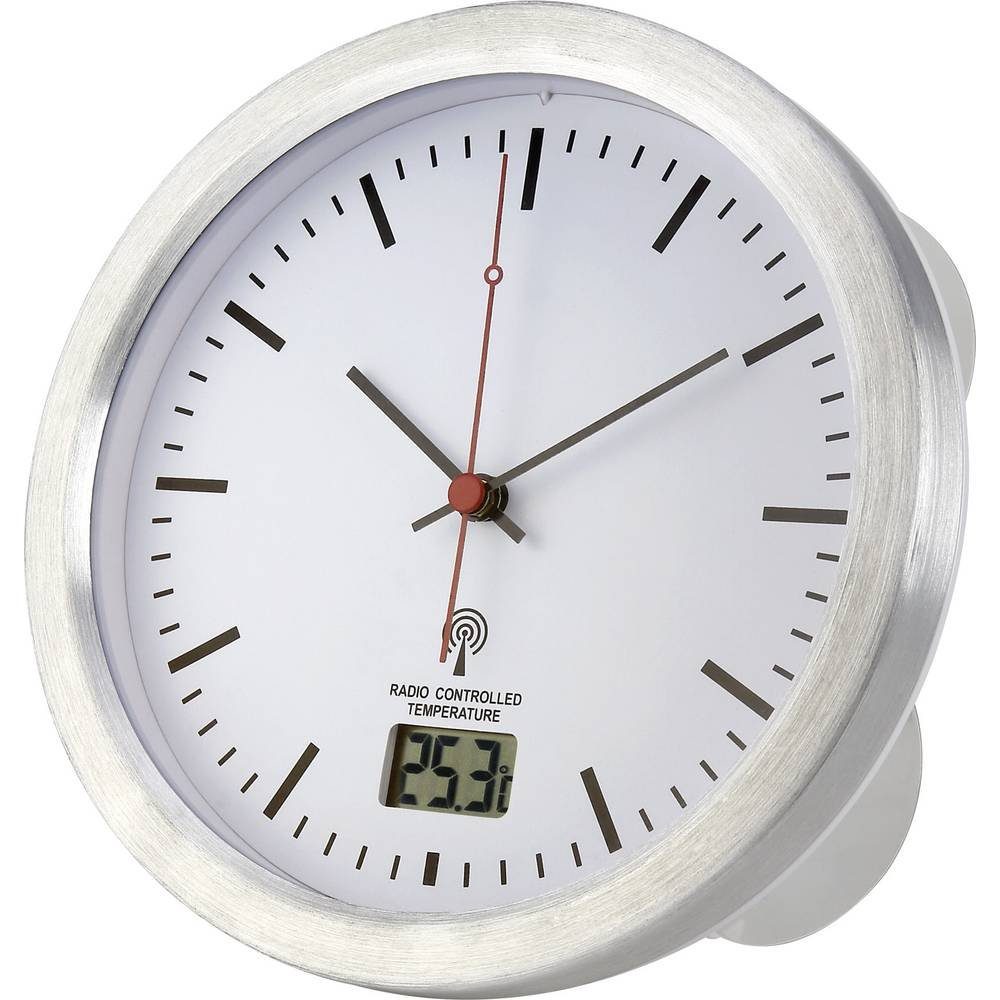 Renkforce Wanduhr Funk-Badezimmeruhr E1003R (Badezimmer-/Feuchtraum geeignet)
