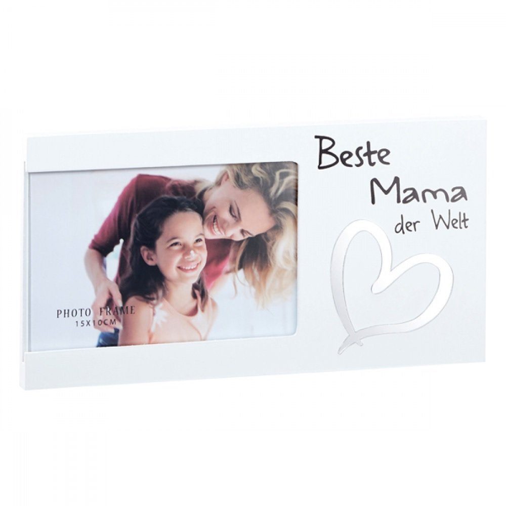 JOKA international Bilderrahmen Bilderrahmen mit Spruch "Beste Mama" ca. 25x13cm, für 1 Bilder