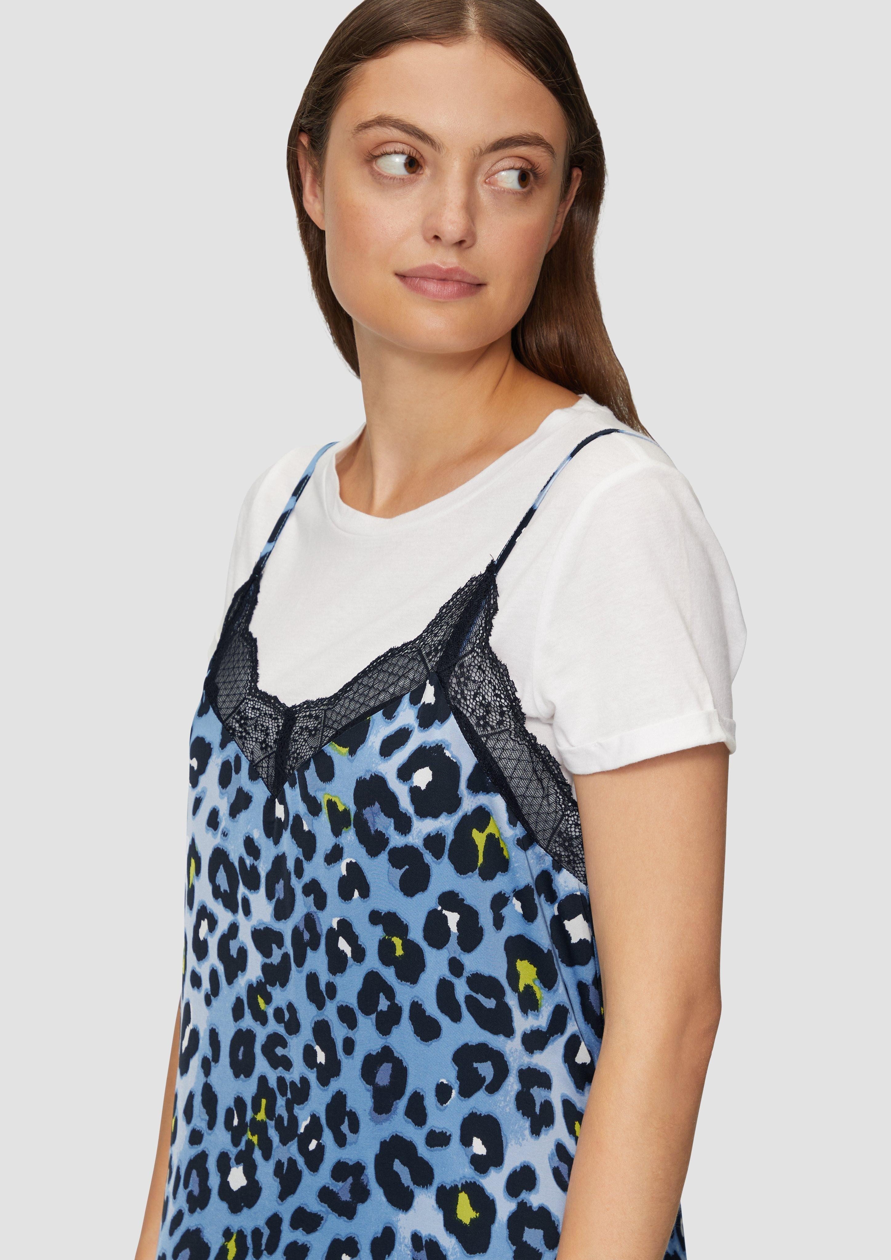 s.Oliver Maxikleid Spaghettiträger-Kleid aus Satin mit günstig online kaufen