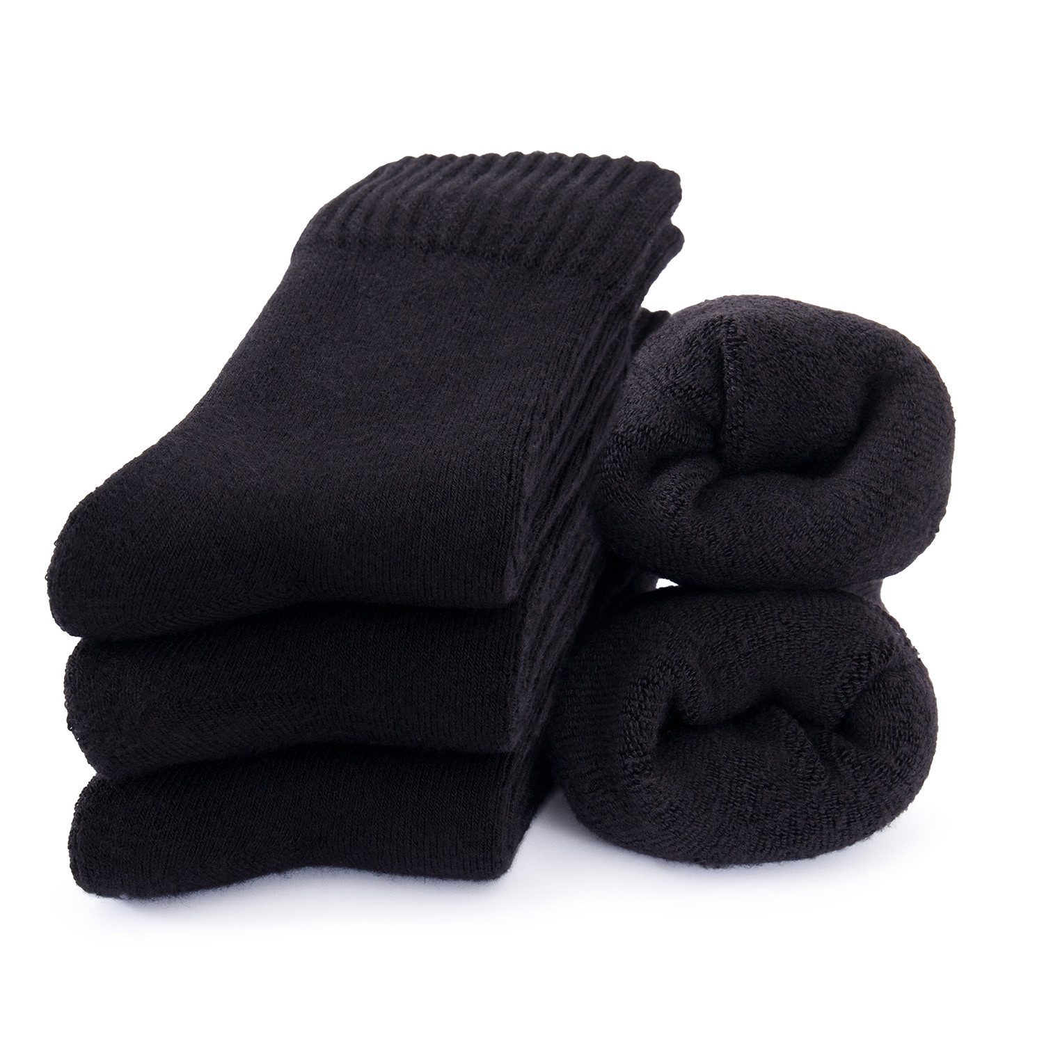 OCCULTO Kuschelsocken Herren & Damen Bambus Winter Socken 5er Pack (Modell: Mika) (5-Paar)