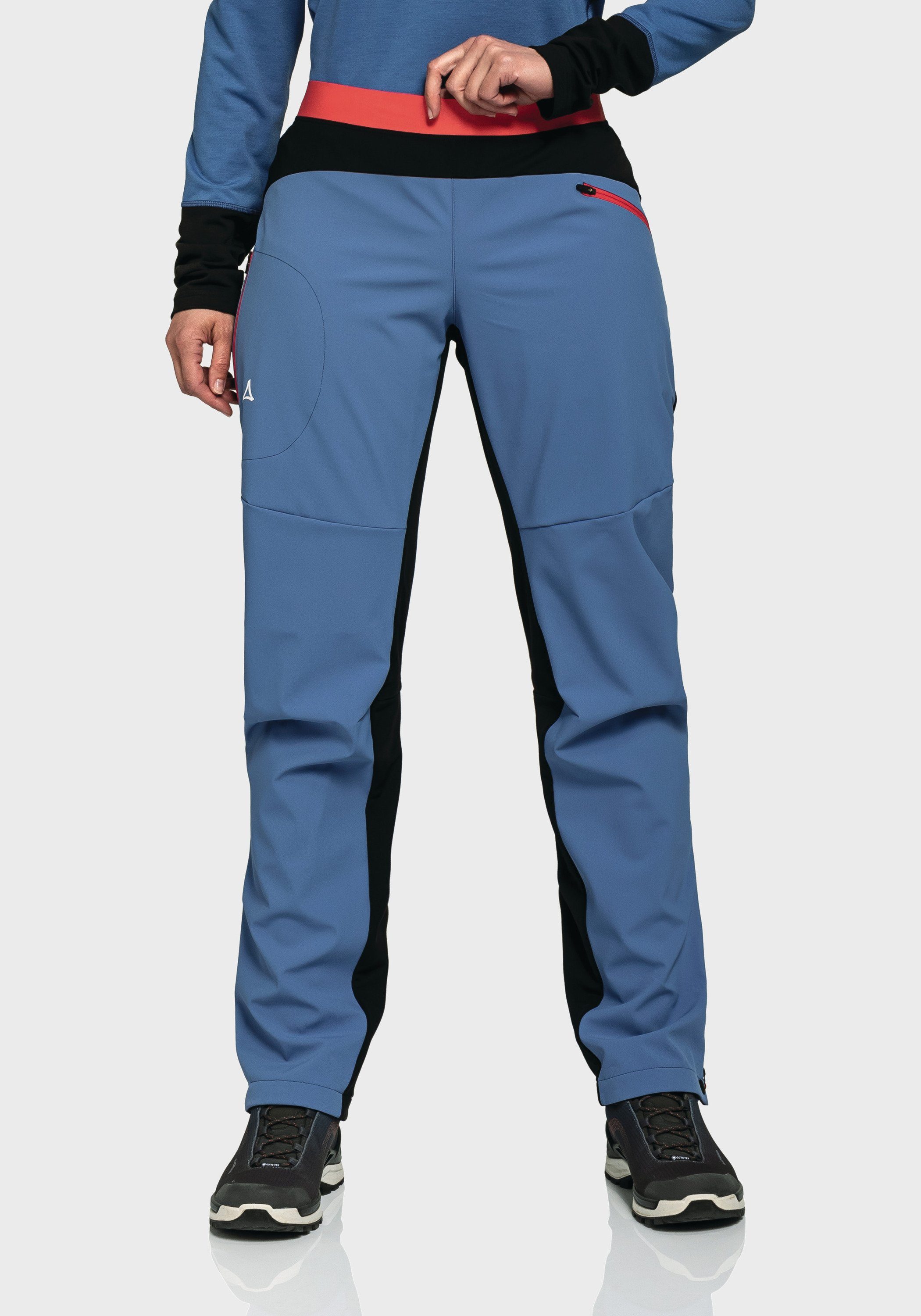 Softshell Schöffel blau L Rinnen Outdoorhose Pants