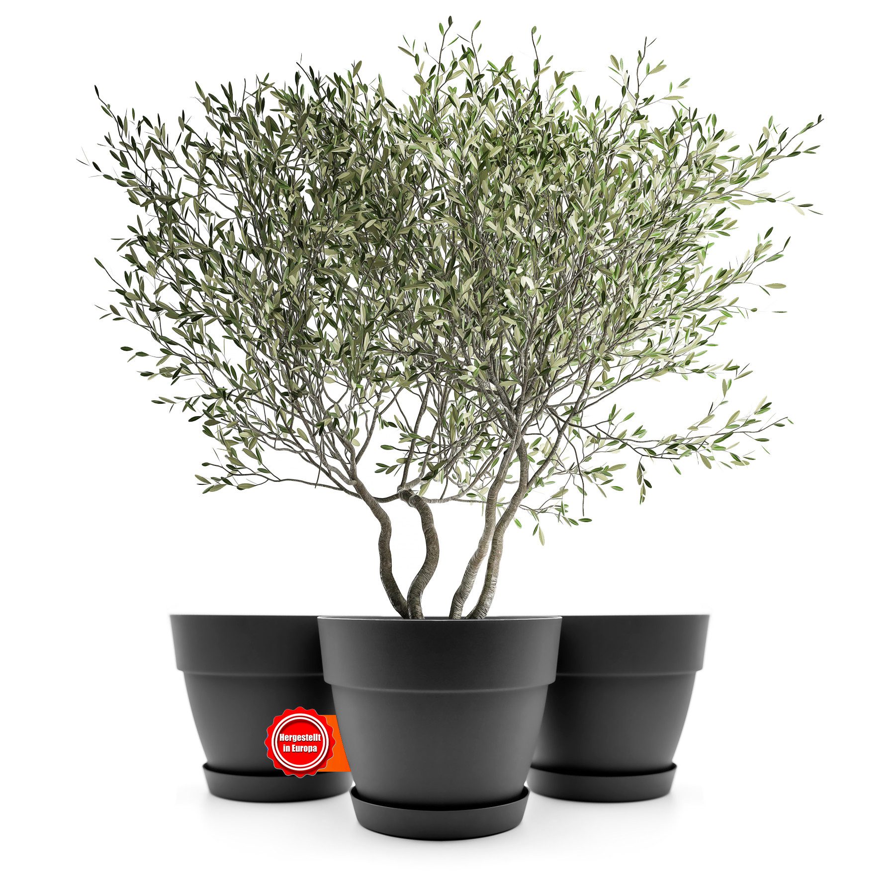 BigDean Blumentopf 3 Stück Blumentopf mit günstig online kaufen