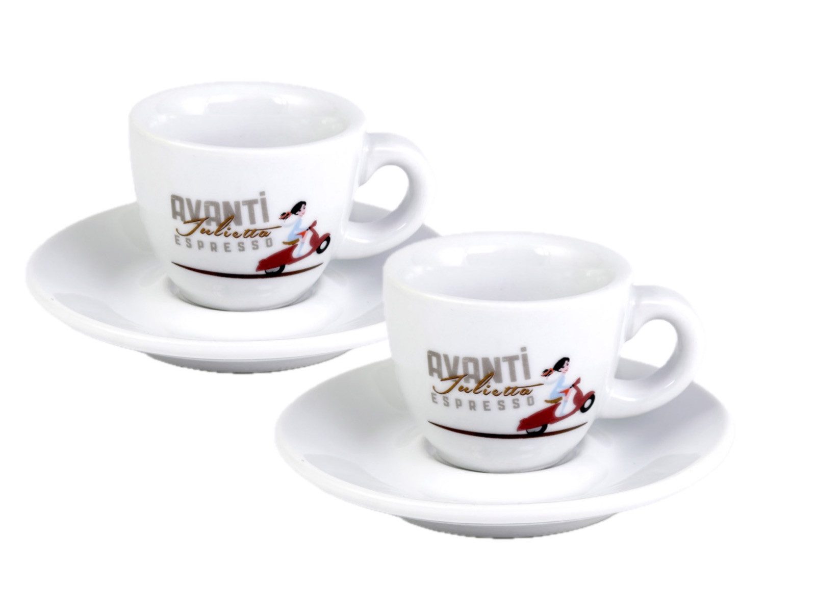 Espressotasse AVANTI Espresso Tasse - 2er Set inkl. Untertasse