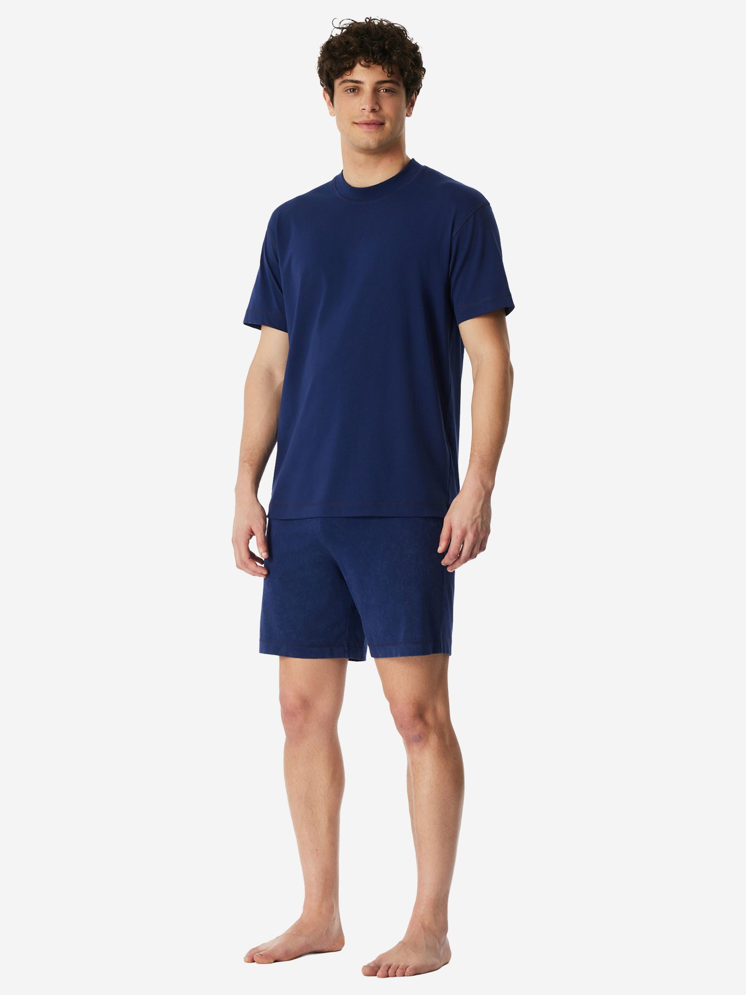 Schiesser Pyjama Modern Essentials (2 tlg) Schlafanzug, Pyjama Set, Nachtwäsche