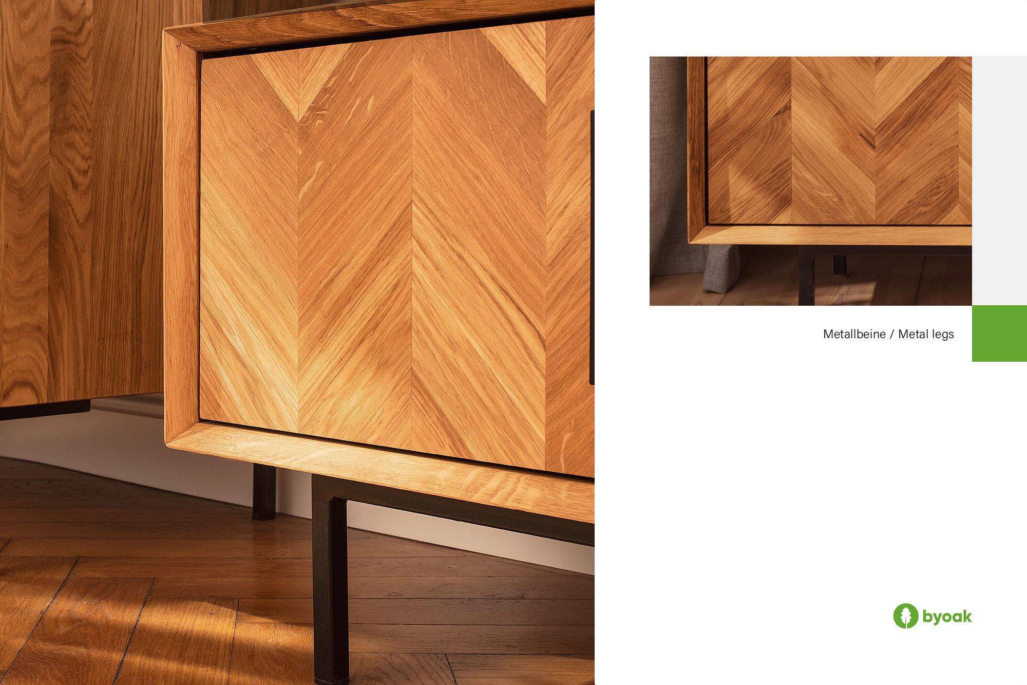 byoak TV-Schrank ABIES aus Massivholz, Naturgeölt