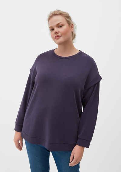 TRIANGLE Sweatshirt Scubashirt im Layering-Look Blende