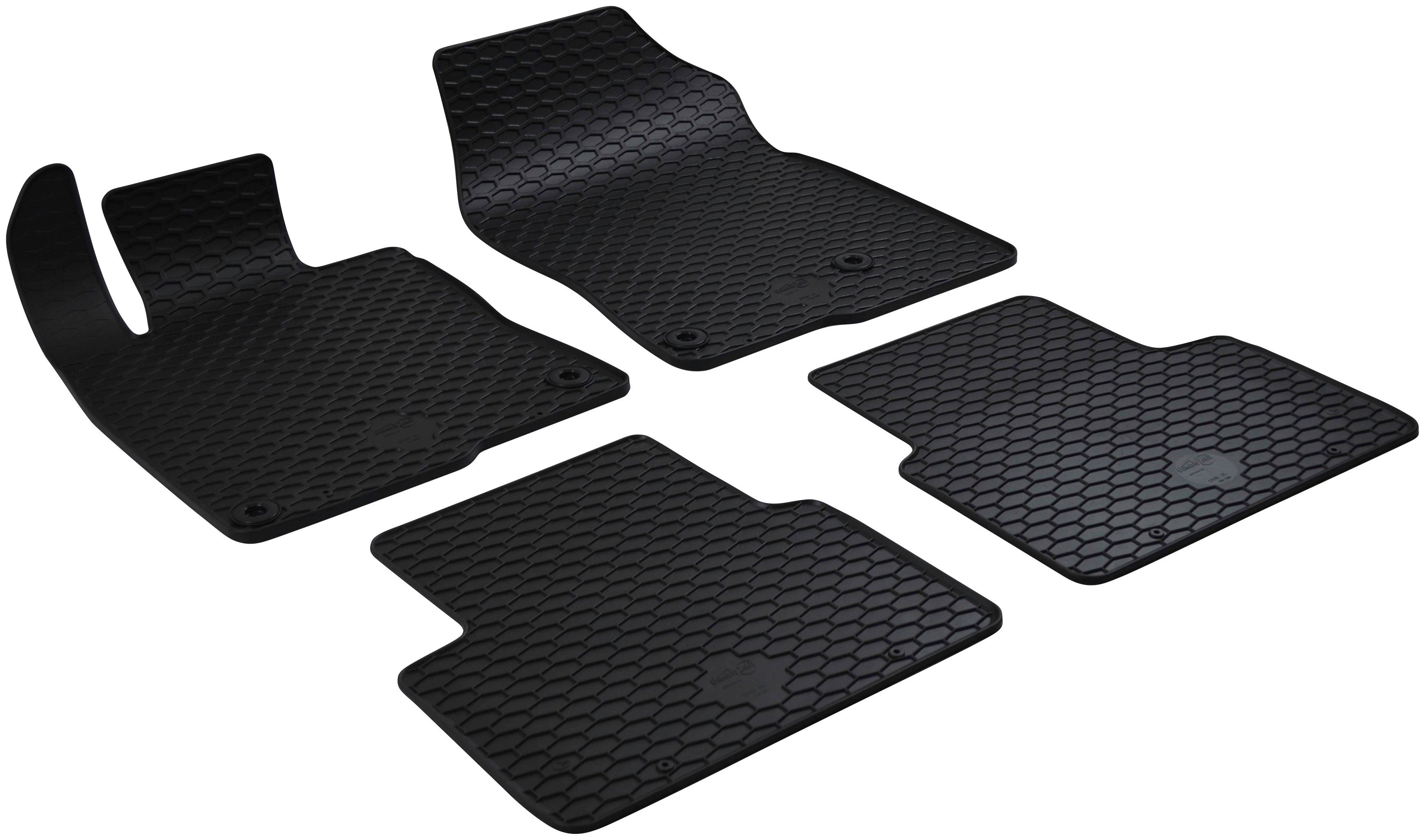 WALSER Passform-Fußmatten (4 St), für Honda Civic Schrägheck, für Honda  Civic X (FC, FK) 09/2016-Heute
