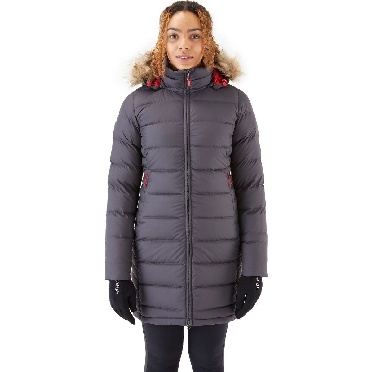 Rab Outdoorjacke Deep Cover Parka Wmns Der Deep Cover-Parka aus 100 % recycelten Geweben und Daunen schließt
