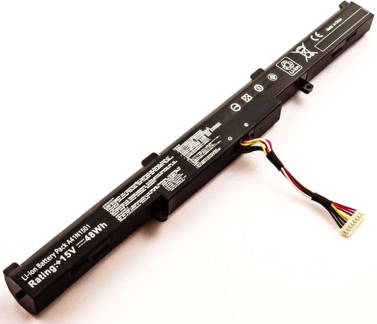 AGI Akku für Asus Vivobook Pro N752VX-GC087 Li-Ion 15 Volt 3200 mAh schwar Laptop-Akku 3200 mAh (15 V)