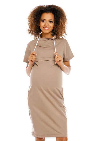 PeeKaBoo Umstandskleid Umstandskleid Stillkleid Kleid Schwangerschaft Stillzeit Stillöffnung mit Reißverschluss