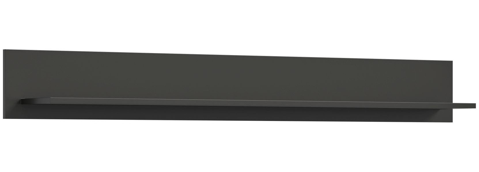 xonox.home Wandboard, Grau Matt Melamin Modern 160x20x20 cm