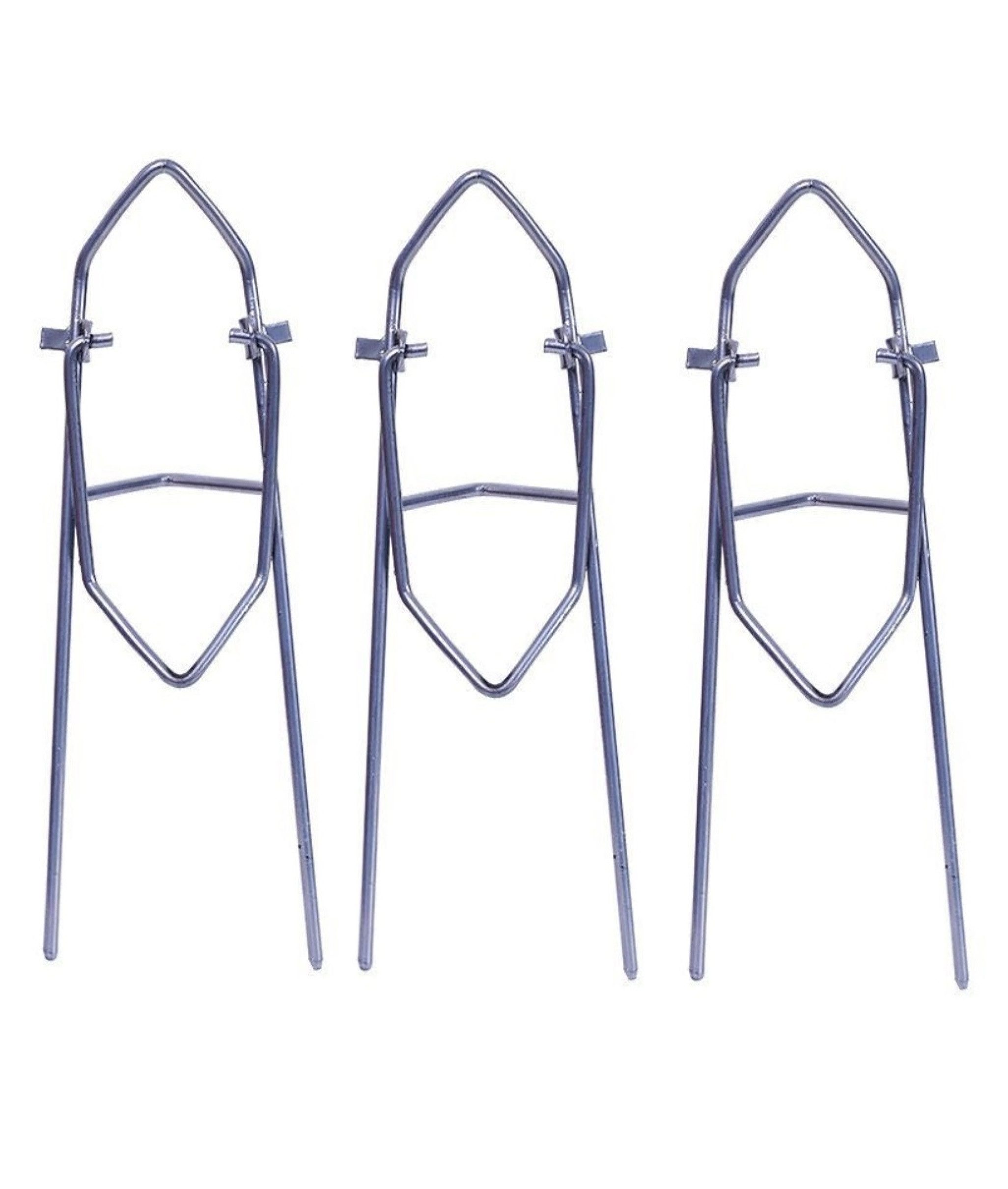 Angelkescher 3er Set Angelrutenhalter Boden, Rutenhalter aus Metall - Rutenständer