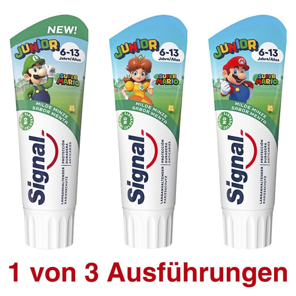 Signal Zahnpasta Signal JUNIOR SUPER MARIO 6-13 Jahre Kinderzahnpasta