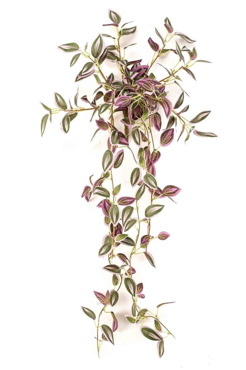 Künstliche Zimmerpflanze Tradescantia zebrina DIHALLO auf Steckstab, hängend, grün-lila, 70cm Tradescantia (Tradescantia zebrina), artplants, Höhe 70.0 cm