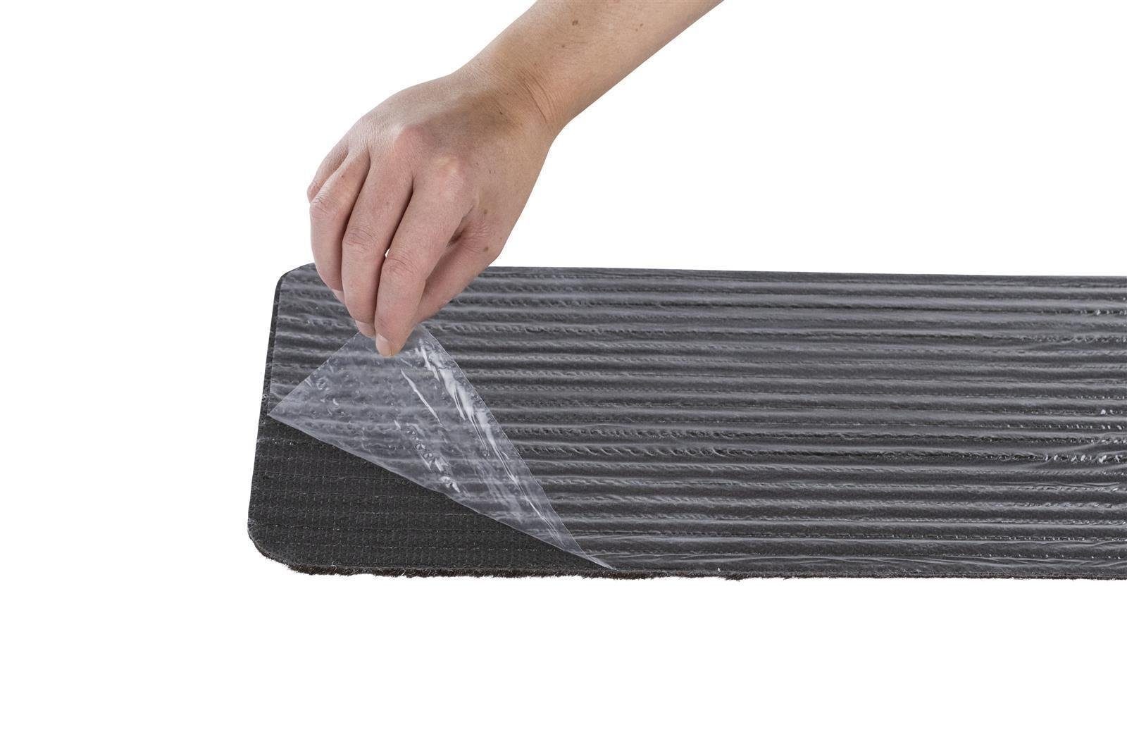 Metzker® Stufenmatte Stufenmatten Tulus Rechteckig - Aufleger, rechteckig ohne Winkel, Höhe: 7 mm, 14 Stück im Set - Grau – Bild 3 von 5