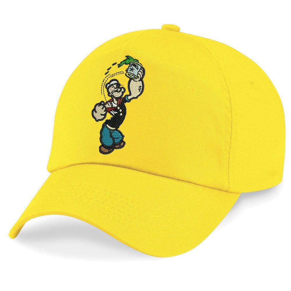 Baseball Cap Kinder Popeye Stick Patch Spinat Stark Fitnes Gym