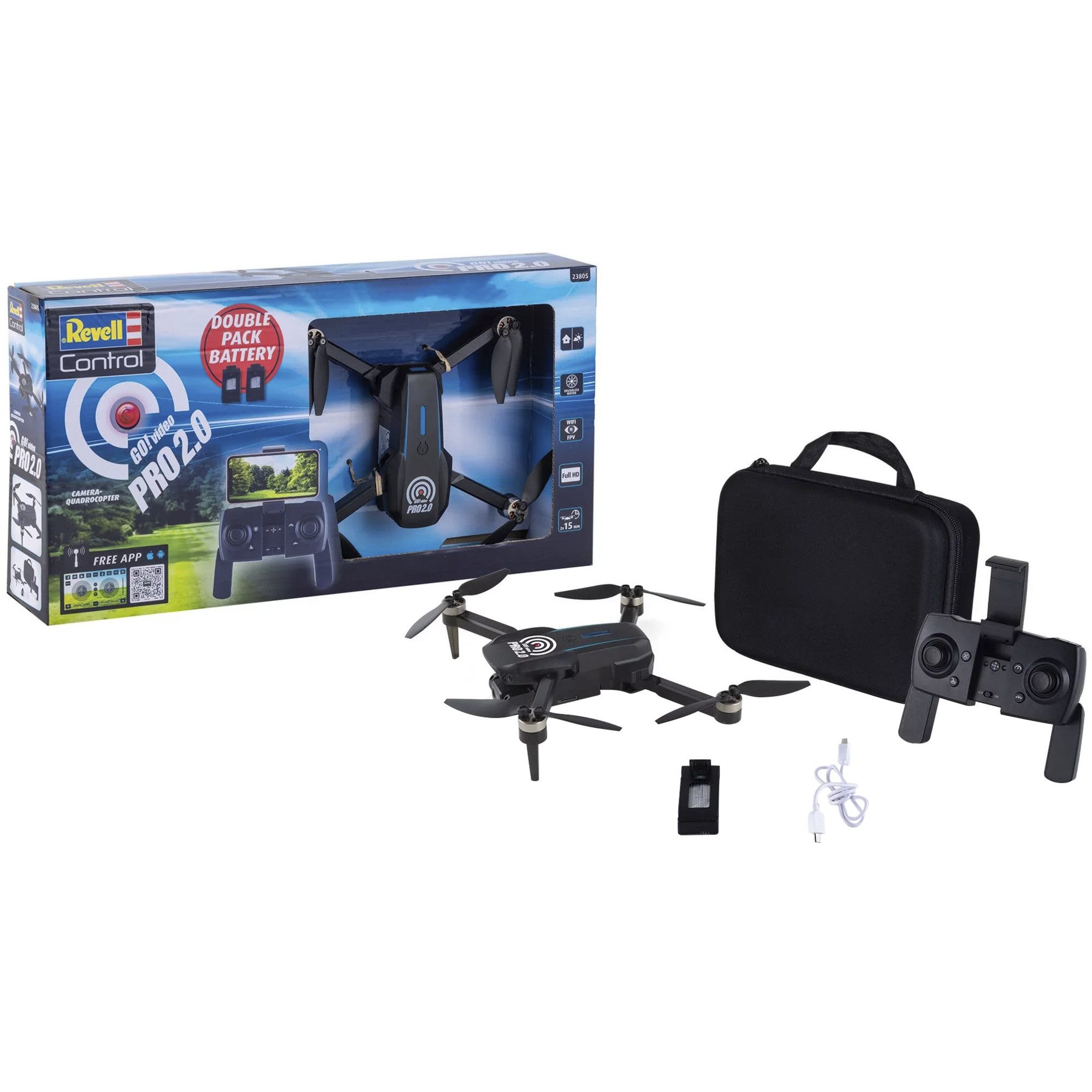 Revell® RC-Auto Revell RC Camera Quadrocopter "Go! Video Pro 2.0"