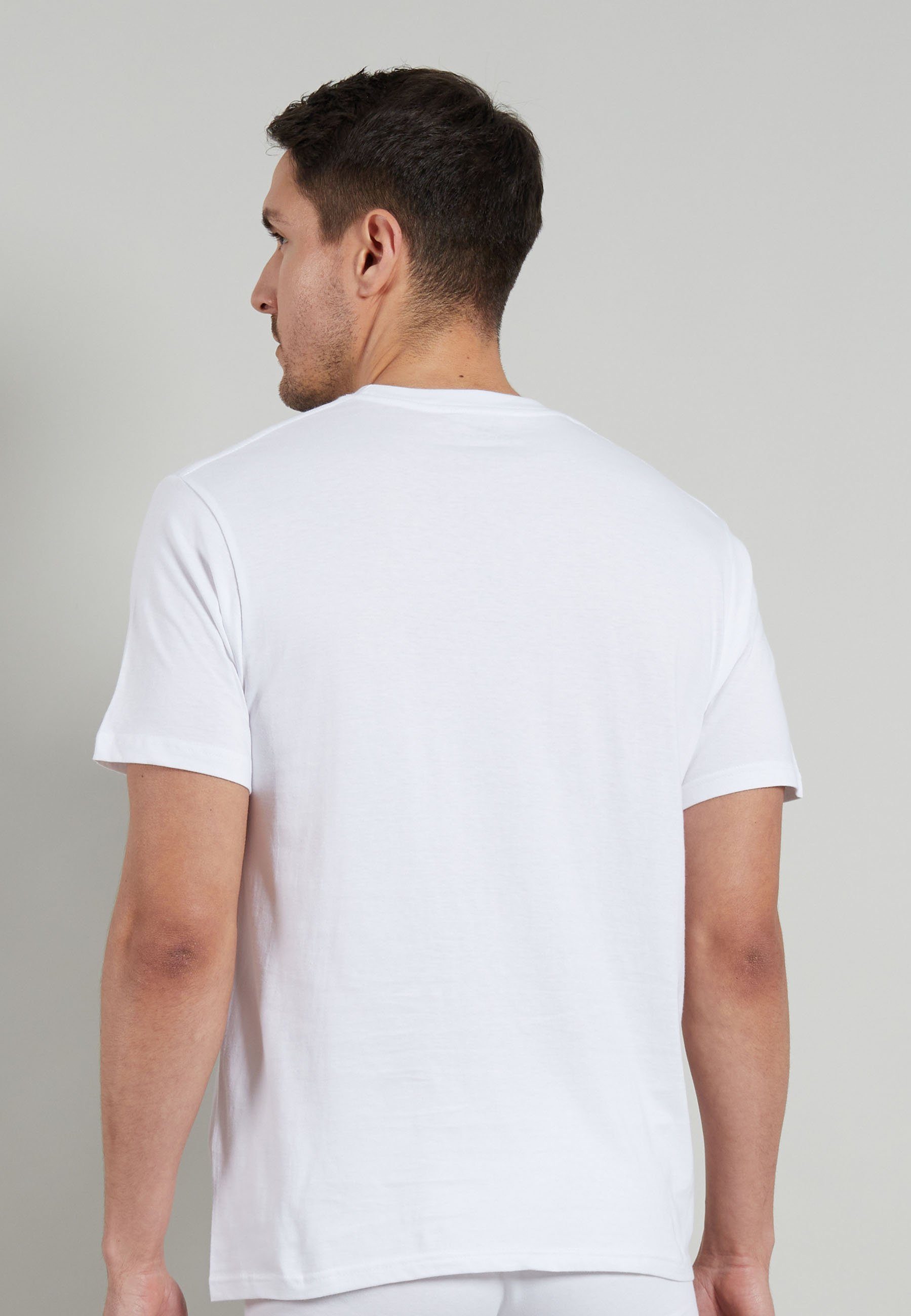 GÖTZBURG Unterziehshirt GÖTZBURG Herren Unterhemd weiß uni 4er Pack (4-St)