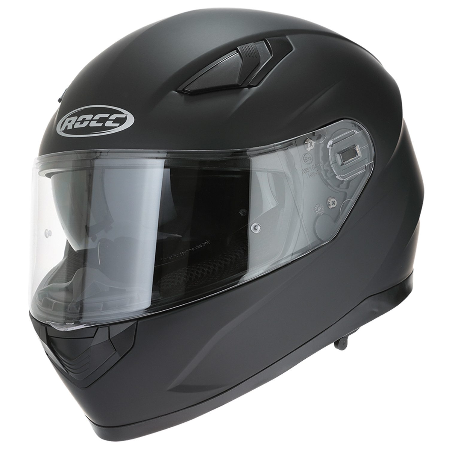 ROCC Motorradhelm ROCC 450 Integralhelm mattschwarz Gr. XL