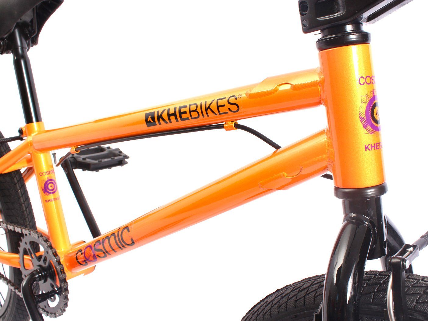 KHEbikes COSMIC, Zoll, 360° BMX-Rad AFFIX 11.1kg, Rotor orange 20