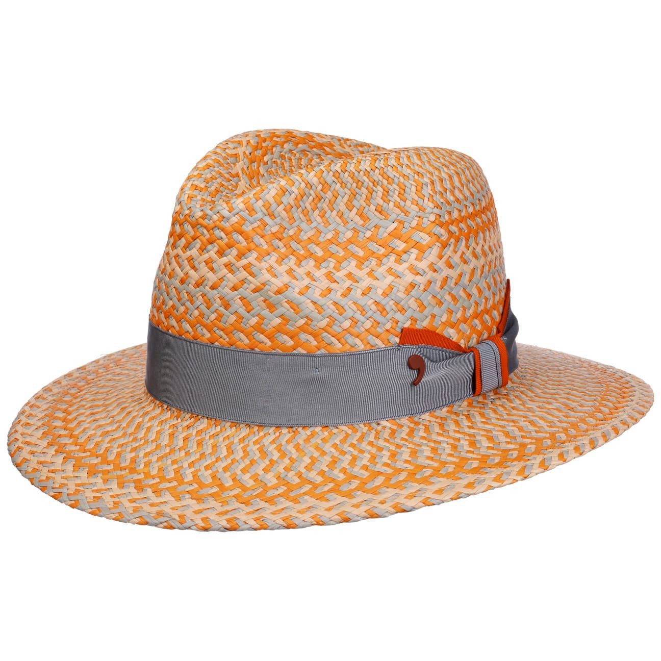 Alfonso D´Este Sonnenhut (1-St) Panamastrohhut mit Ripsband, Made in Italy