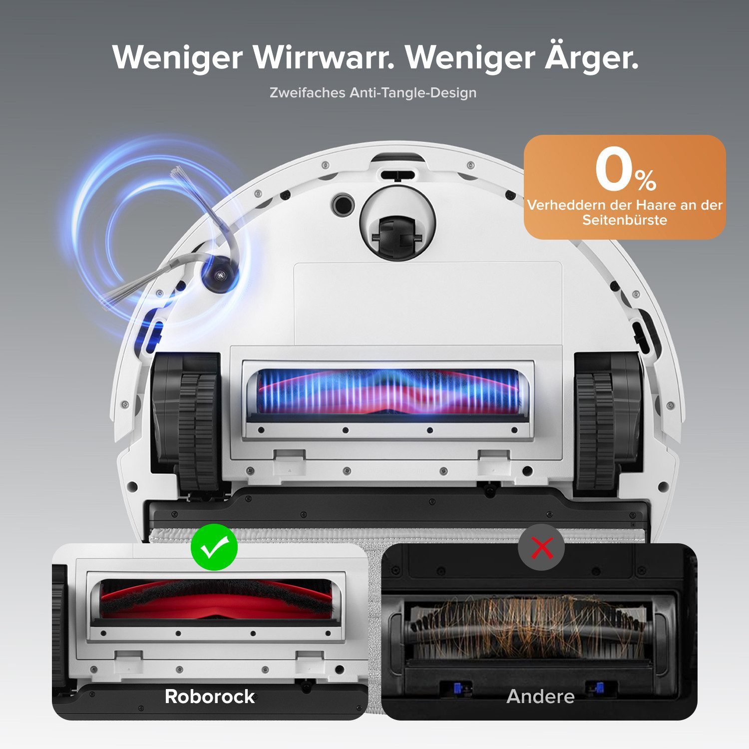 Roborock Saugroboter Q10 S5+ Saugroboter mit Wischfunktion, 10.000 Pa HyperForce Saugkraft, (Upgrade von S8 Plus)Auto Lifting Mopping,Dual Anti-Tangle System weiß