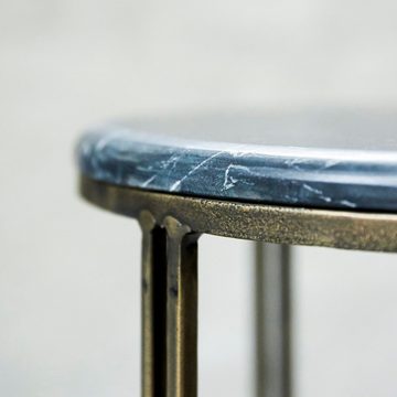 Tikamoon Nachttisch Simëon Nachttisch aus Metall und Marmor