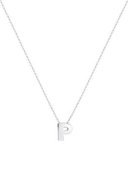 Elli Kette mit Anhänger Buchstabe P Initialen Trend Minimal 925 Silber