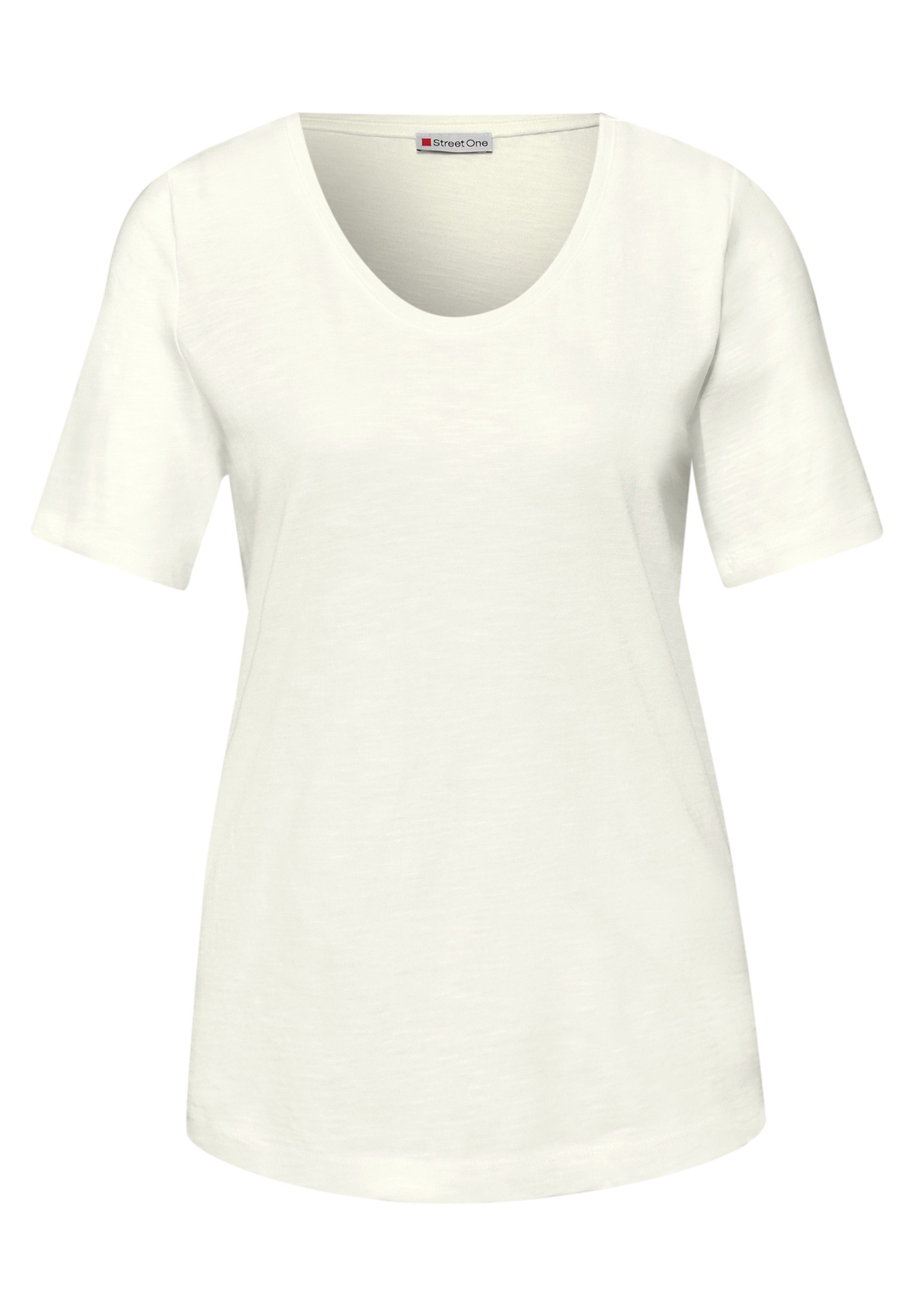 STREET ONE T-Shirt mit abgerundetem V-Ausschnitt – Bild 5 von 5