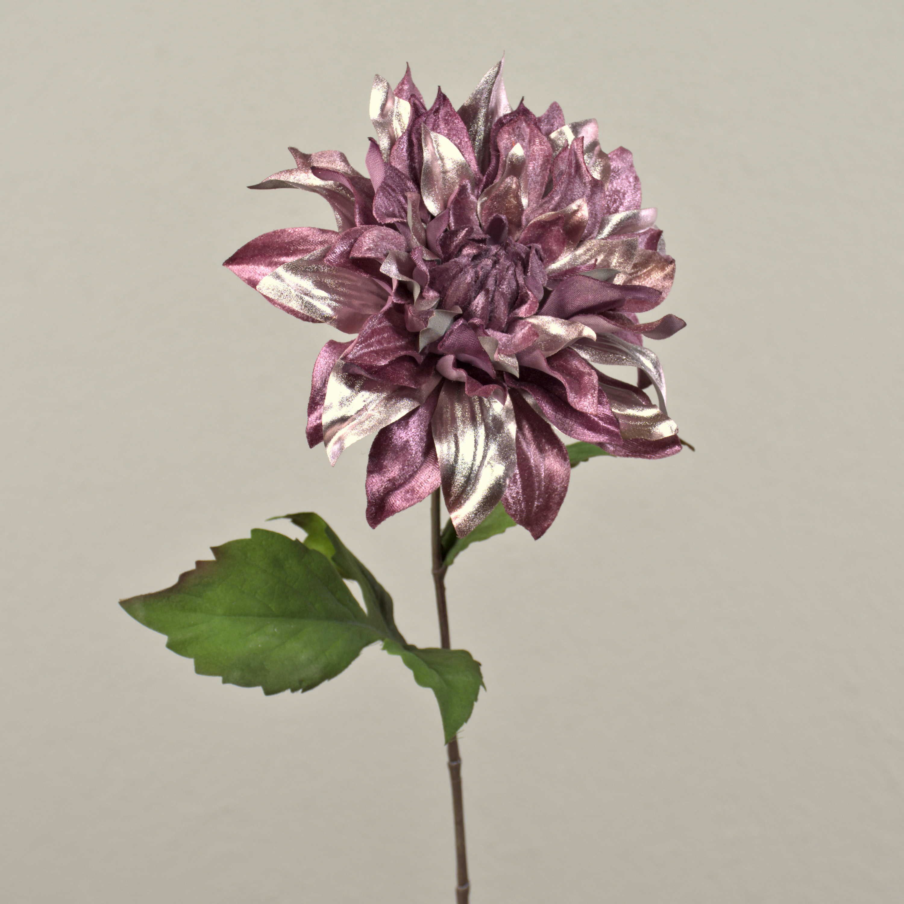Kunstblume Seidenblume Dahlie MINBU, Altrosa, 60cm, Ø18cm Dahlie, artplants, Höhe 60.0 cm