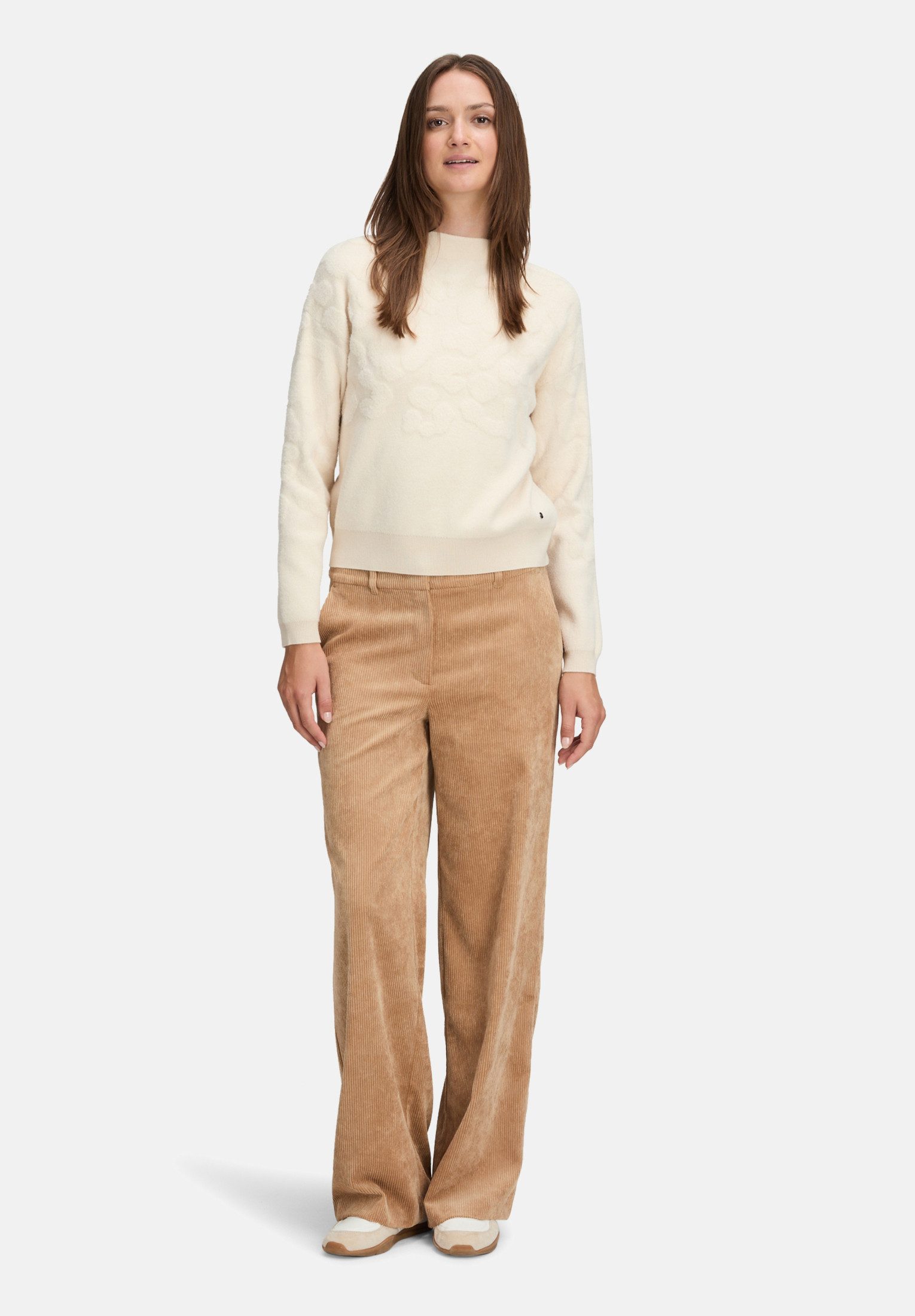 Betty&Co Strickpullover Damen mit Jacquard (1-tlg)