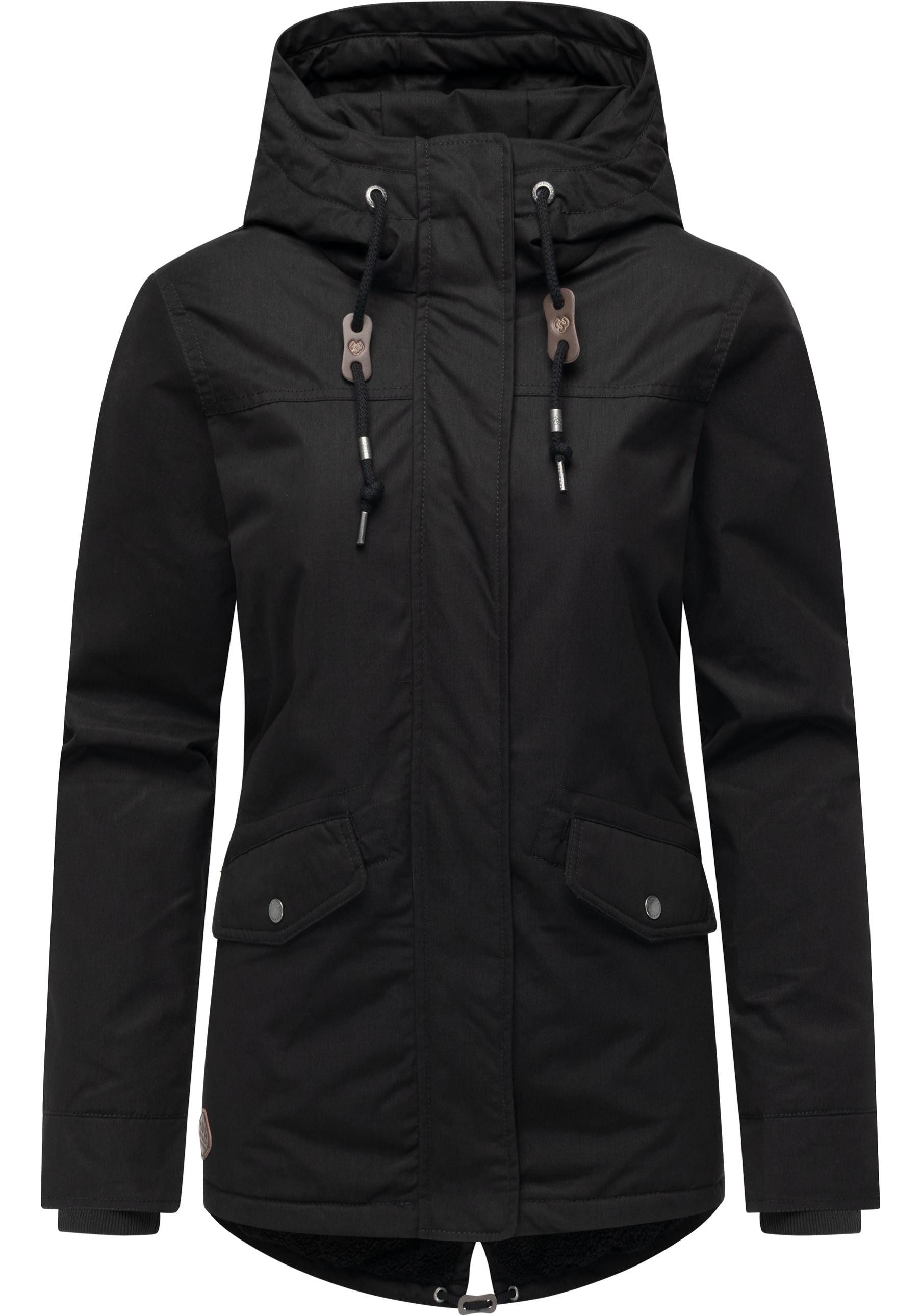 Ragwear Winterjacke Parkker Warm YOUMODO Winter Parka mit kuscheligem Teddy-Innenfutter