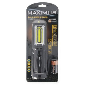 Maximus Arbeitsleuchte 3W LED Arbeitsleuchte inklusive 3 Marken Alkaline Batterien mit Magne