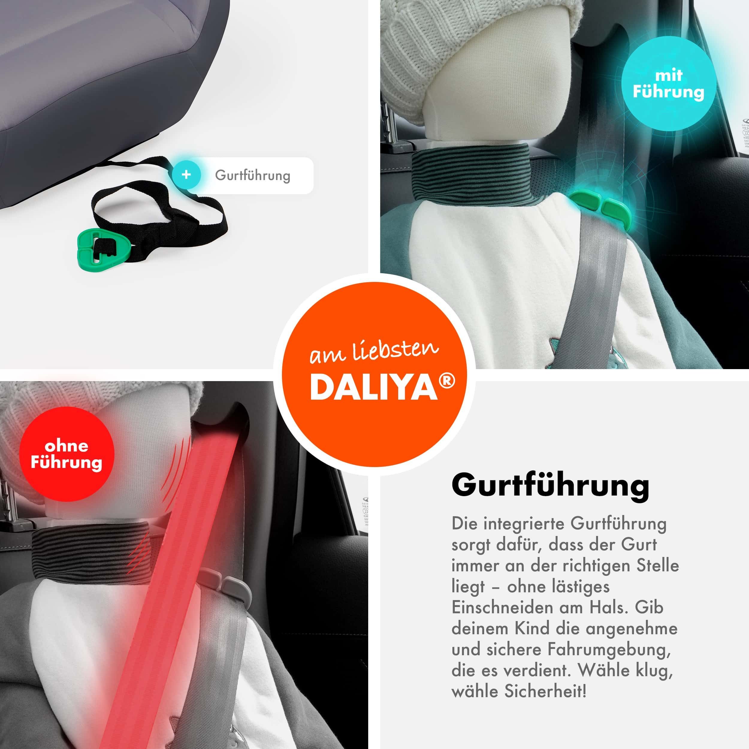 Daliya® Kindersitzerhöhung QUBIX I-Size Sitzerhöhung, Kindersitzerhöhung, Kindersitz, ab: ab 6 Jahre oder 125cm Körpergröße, bis: bis 12 Jahre oder 150cm Körper – Bild 3 von 5