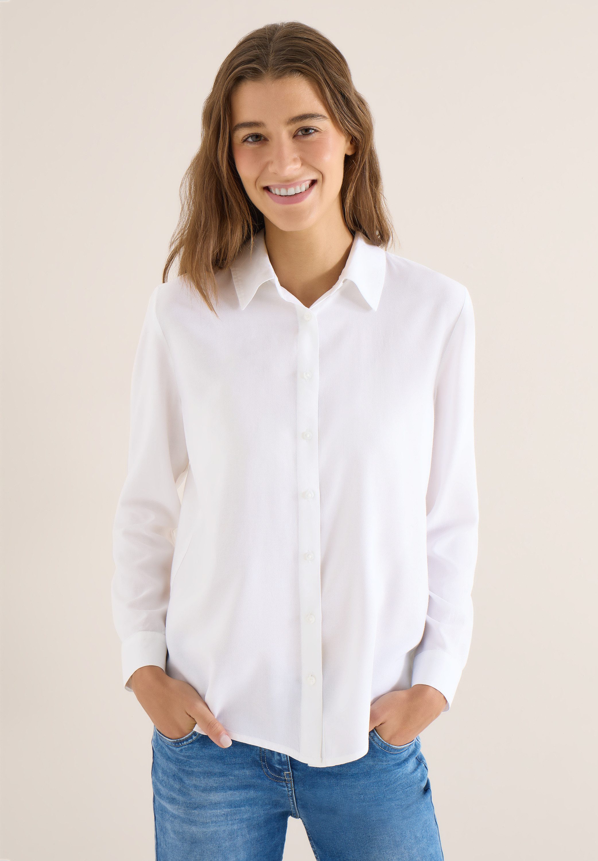 CECIL Langarmbluse aus softer Viskose günstig online kaufen