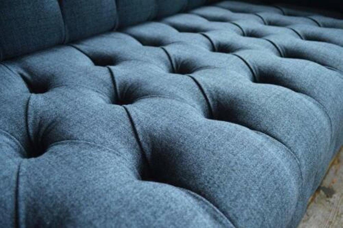 JVmoebel Sofa Chesterfield 3 3-Sitzer Couchen Couch Sitzer Textil Big XXL