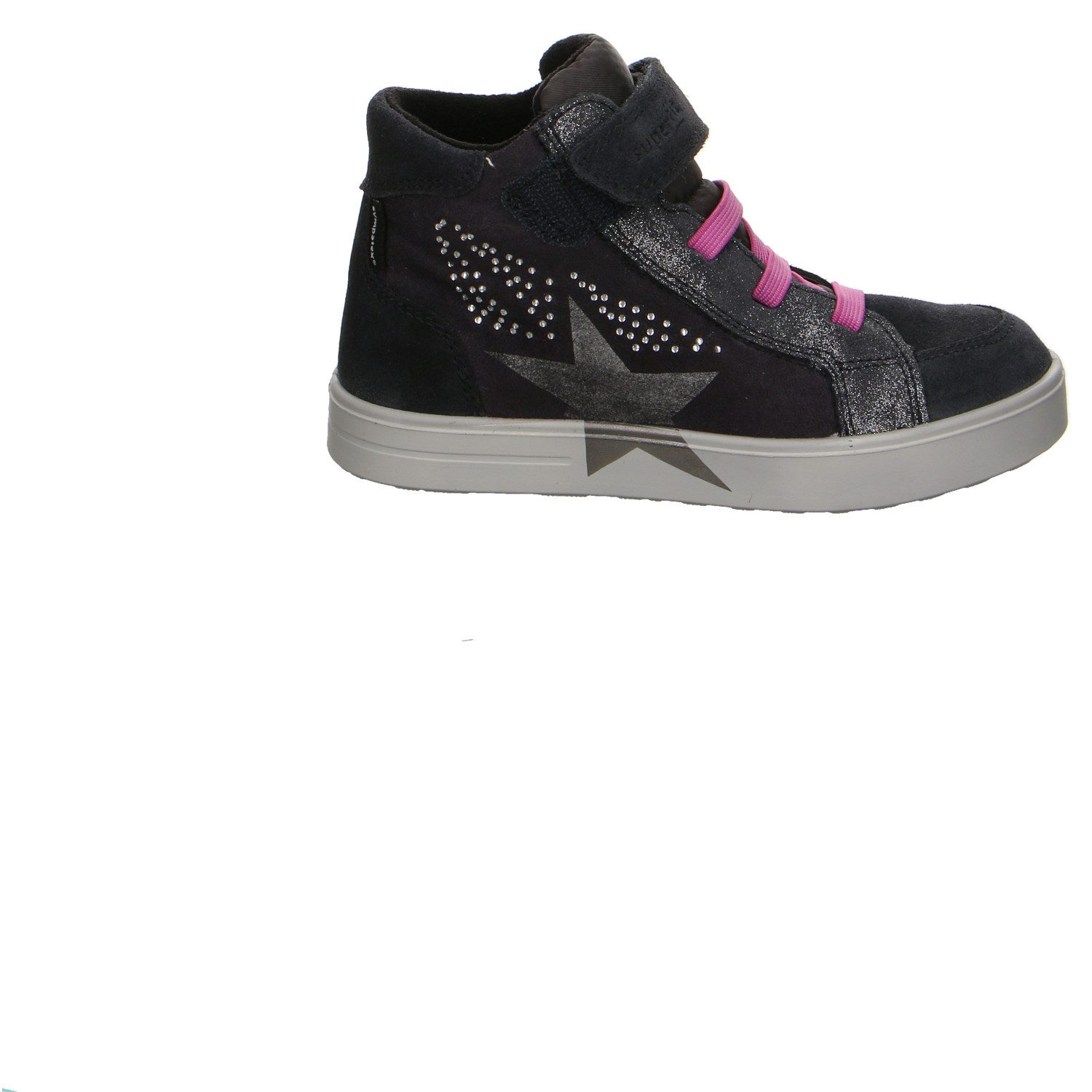 Superfit Superfit Stella Velour Klettstiefel Winter Mädchen grau Winterstiefelette