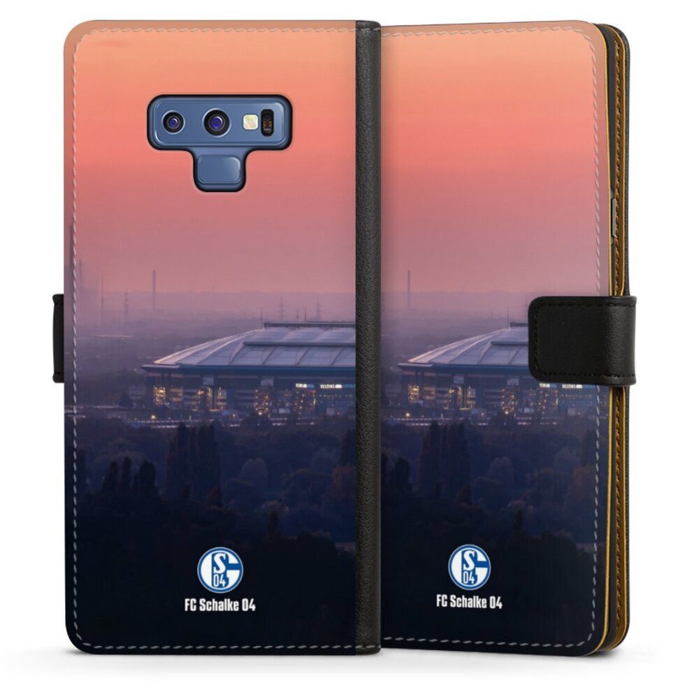 DeinDesign Handyhülle Stadion FC Schalke 04 Offizielles Lizenzprodukt Schalke 04 Stadion, Samsung Galaxy Note 9 Hülle Flip Case Klapphülle Handytasche Leder