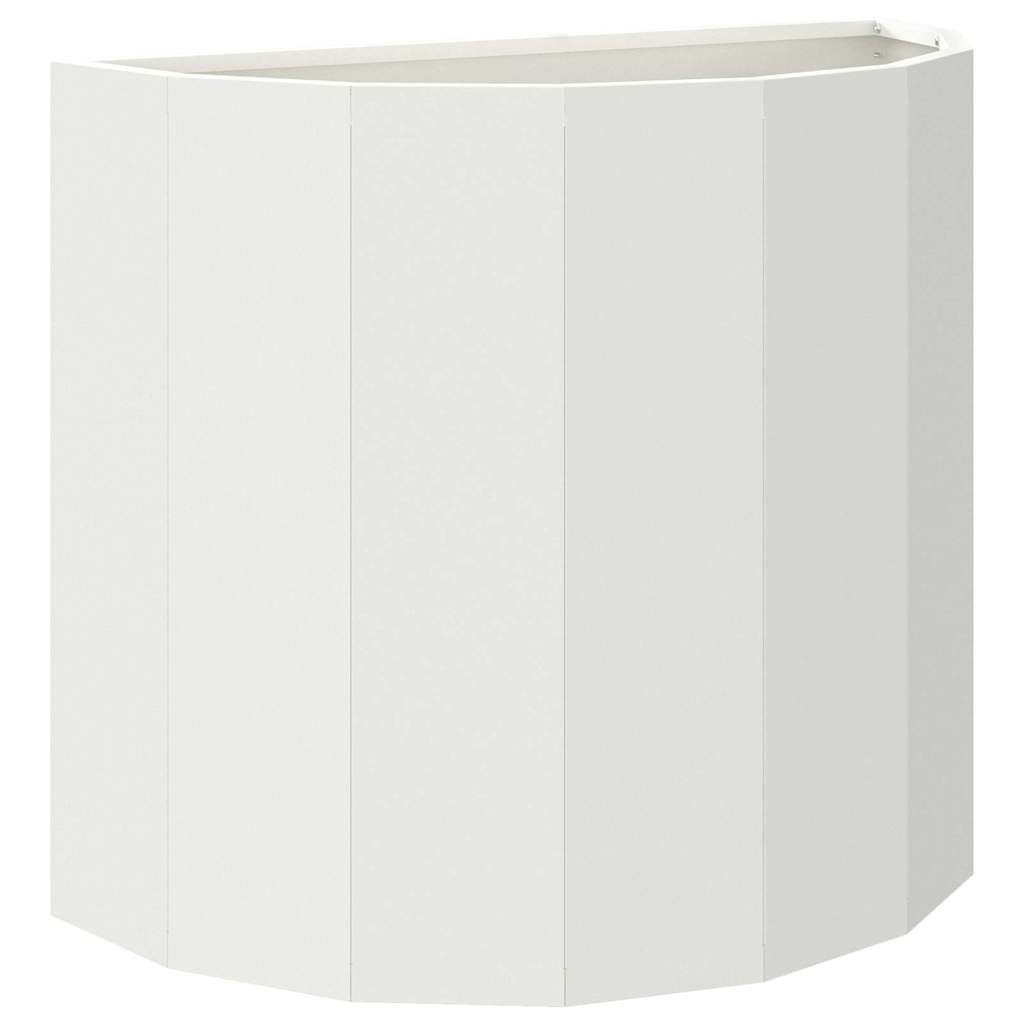 vidaXL Blumentopf Pflanzkübel Weiß 60 x 30 x 50 cm Stahl (1 St)
