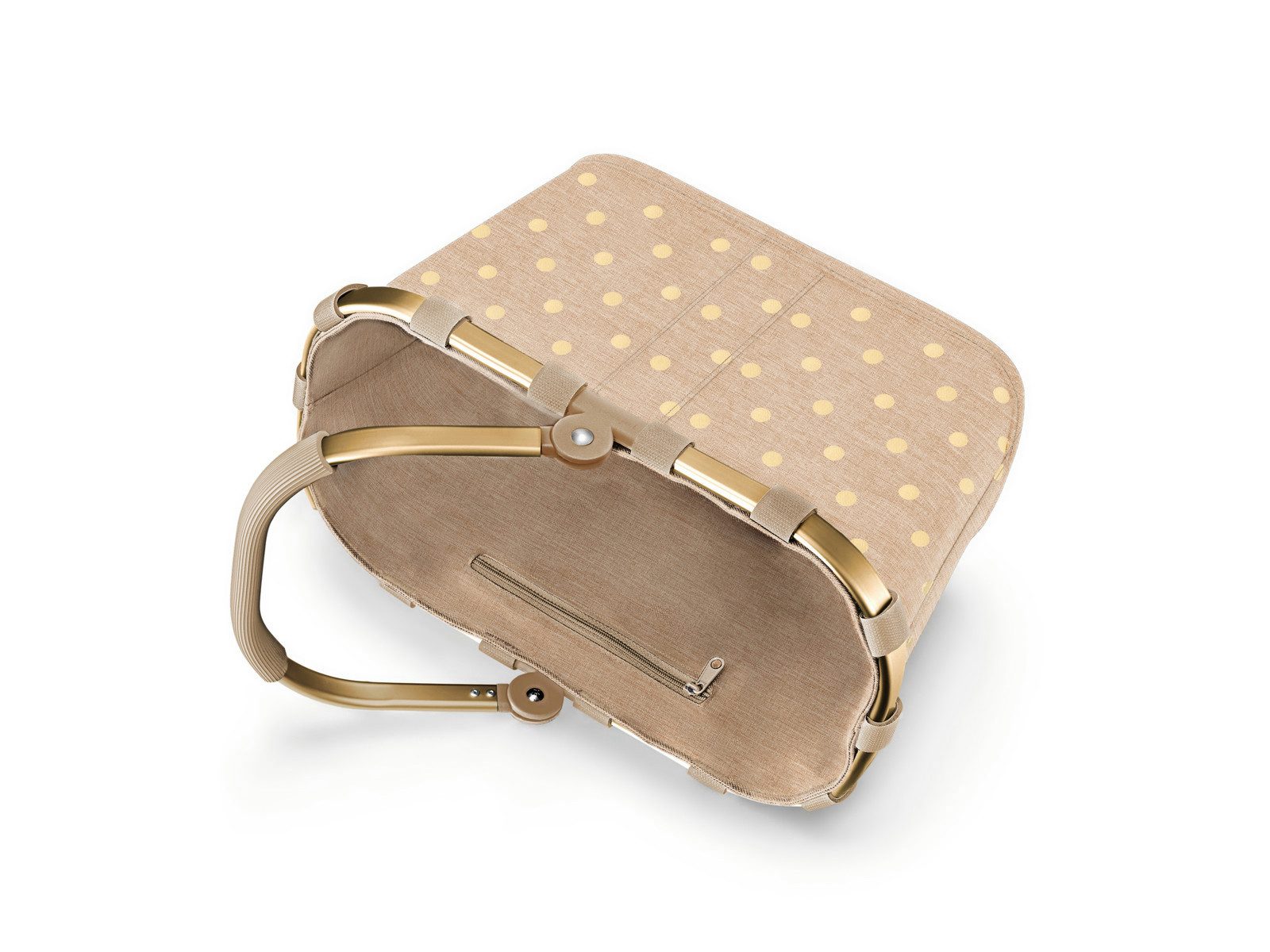 REISENTHEL® Einkaufskorb carrybag XS frame metallic dots coffee – Bild 2 von 5