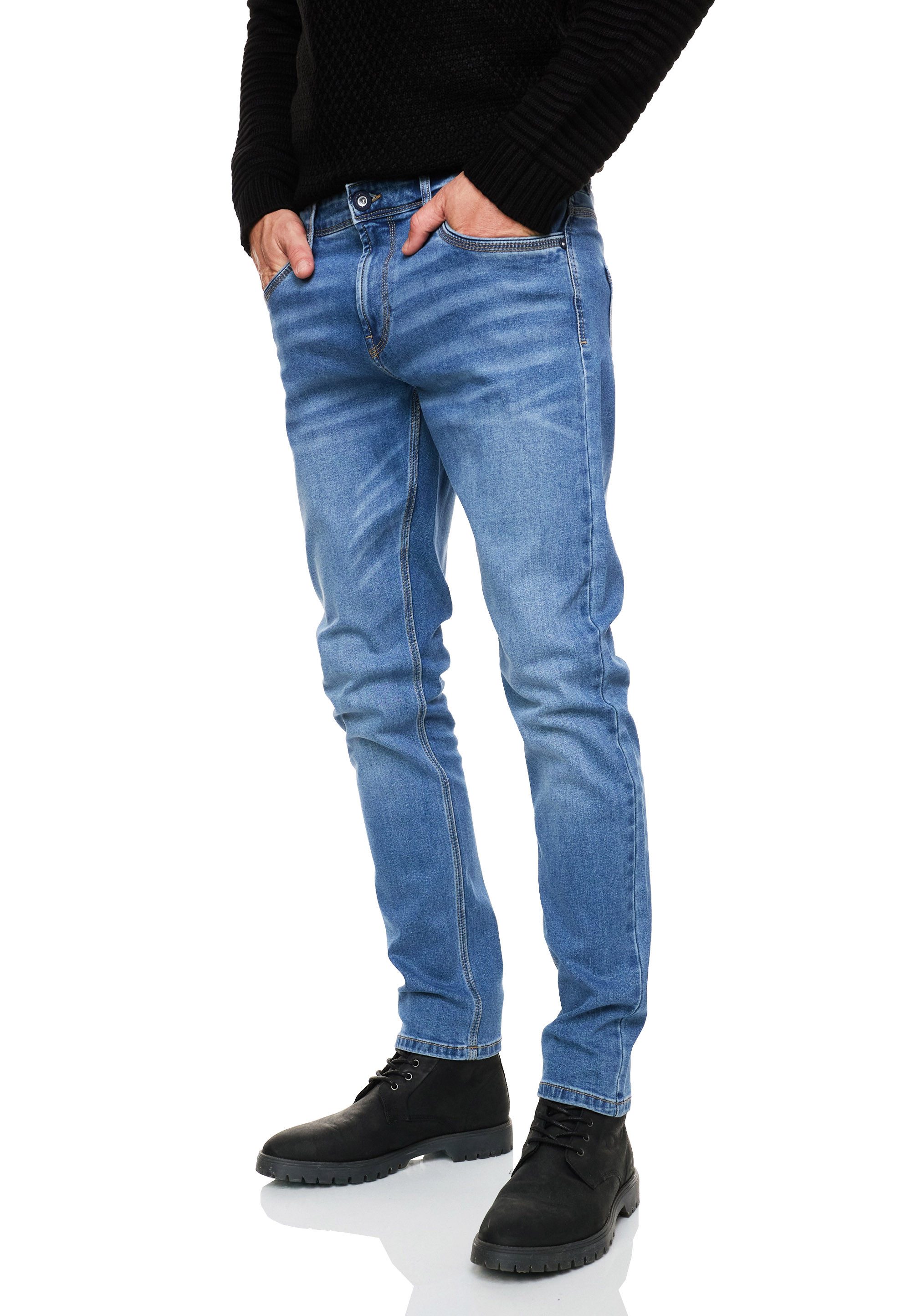 R-NEAL Slim-fit-Jeans Herren Jeanshose Cotton Stretch günstig online kaufen