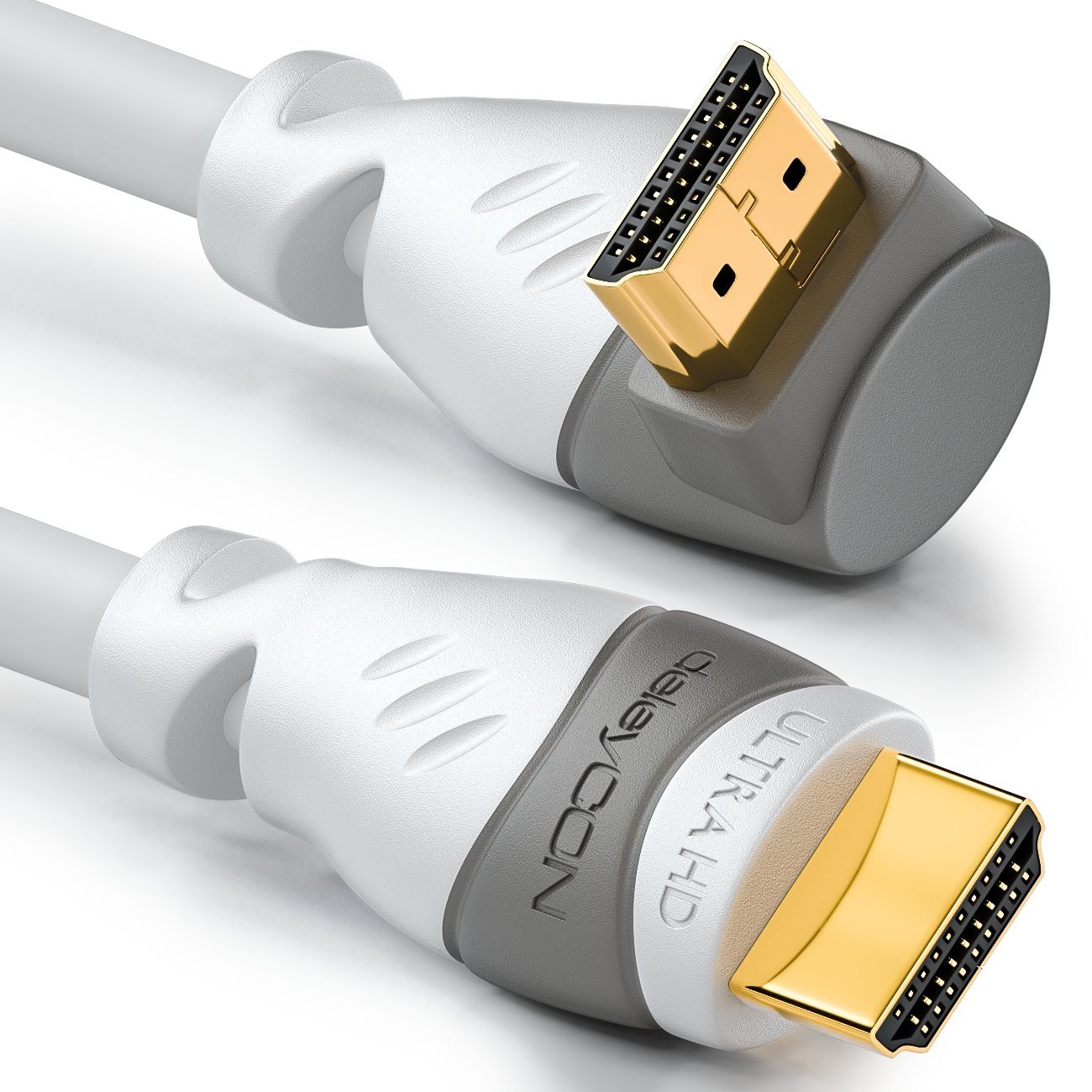 deleyCON deleyCON 1m HDMI Електричний провід 270° gewinkelt 4K UHD 1080p FULL HD 3D Кабель hdmi