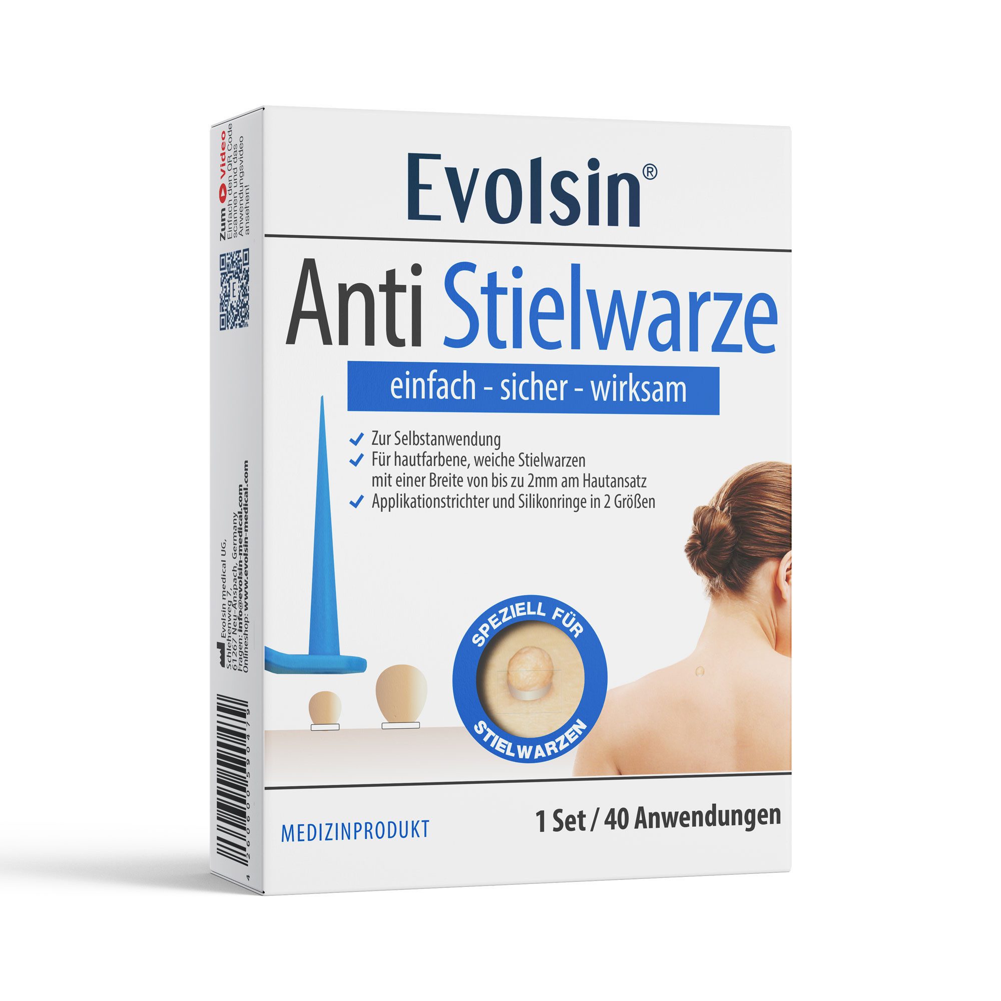 Evolsin Warzen-Behandlungsstift Evolsin – Anti Stielwarze - Effektiv gegen Stielwarzen für zu Hause, 1-tlg.