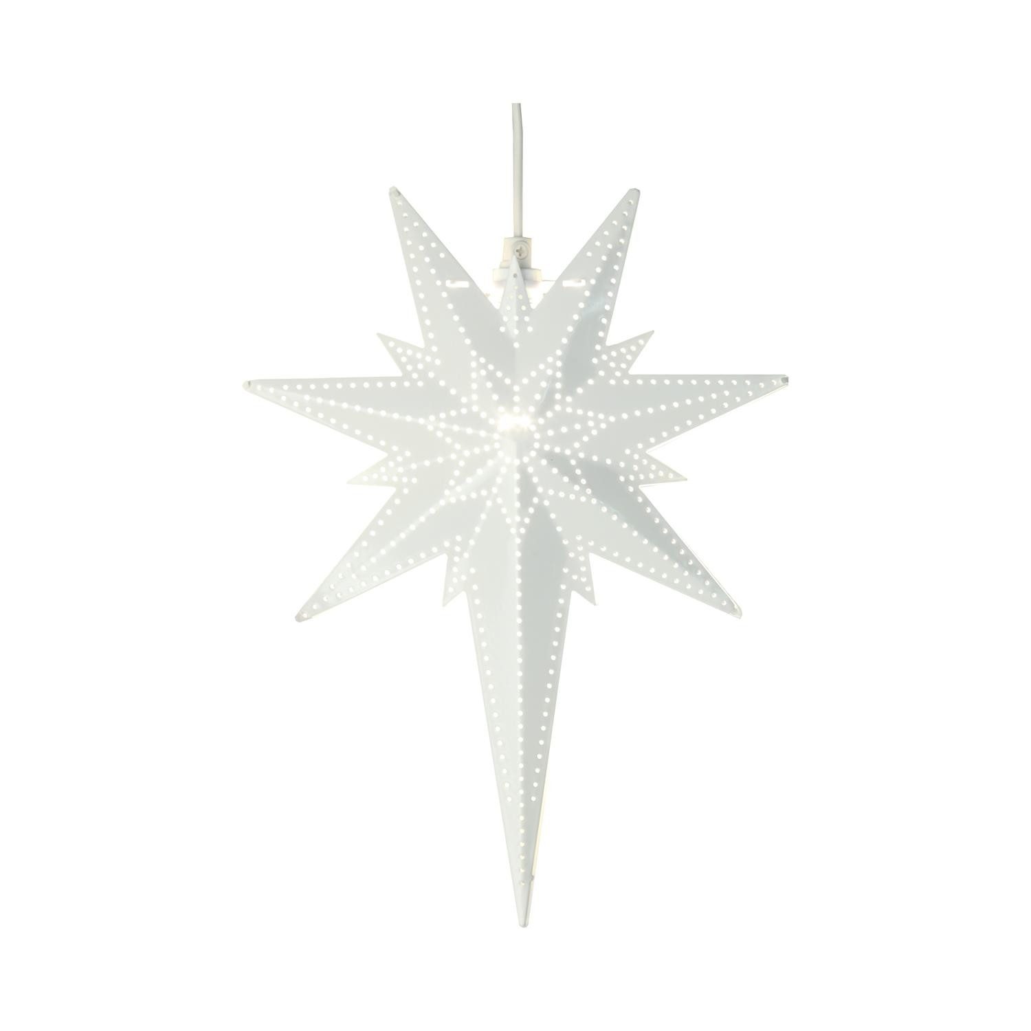 STAR TRADING LED Dekolicht Metallstern Bethlehem, Asymmetrischer Metallstern,Betlehem' mit E14 Fassung, strombetrieben