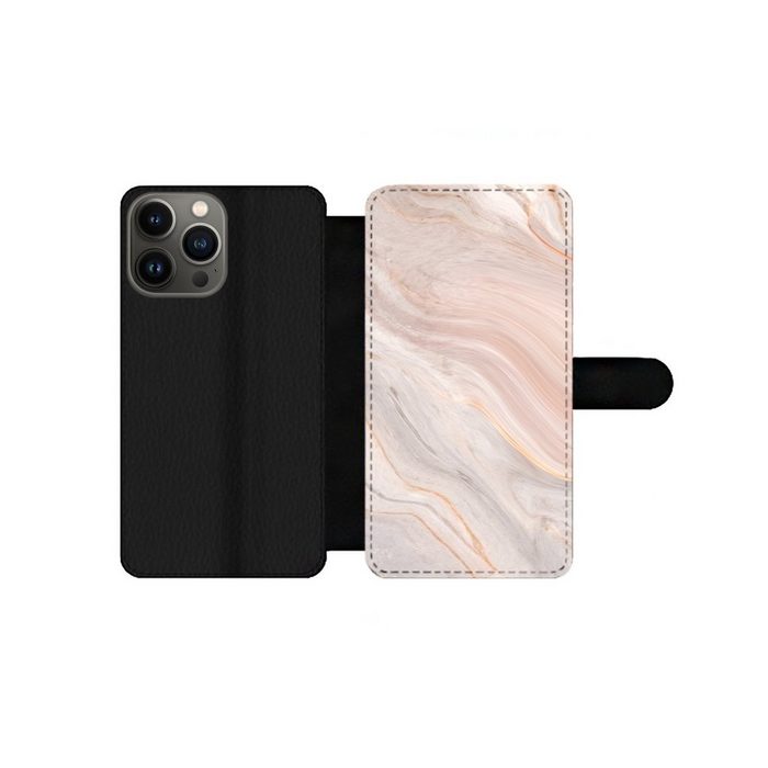 MuchoWow Handyhülle Marmor - Muster - Pastell - Abstrakt - Marmoroptik - Luxe Handyhülle Telefonhülle Apple iPhone 13 Pro Max