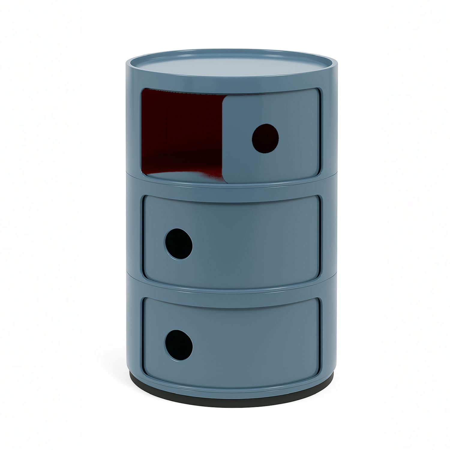 Kartell Container Componibili mit drei Fächern Hellblau günstig online kaufen